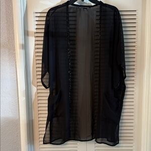 Cejon Black Sheer Kimono